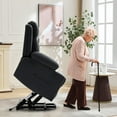 thumbnail image 6 of EuKer Recline Chair Electric, 22.8" Seat Width Lift Chair for Elderly with Heat and Massage, Black, 6 of 8