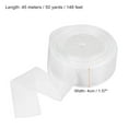 thumbnail image 2 of Unique Bargains 4cm 50 Yard Sheer Organza Ribbon Chiffon Fabric Gift Wrapping, White, 2 of 6