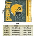 thumbnail image 5 of Green Bay Blanket Gifts for Men Women Youth Fans Lightweight Flannel Throw Blanket Classic Sport Team Color Blankets for Sofa Bedroom Living Room 60" X 50", 5 of 6