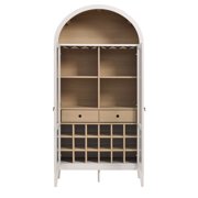 Nolan Arched Bar Cabinet in Ivory