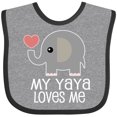 thumbnail image 3 of Inktastic My Yaya Loves Me Grandchild Boys or Girls Baby Bib, 3 of 4
