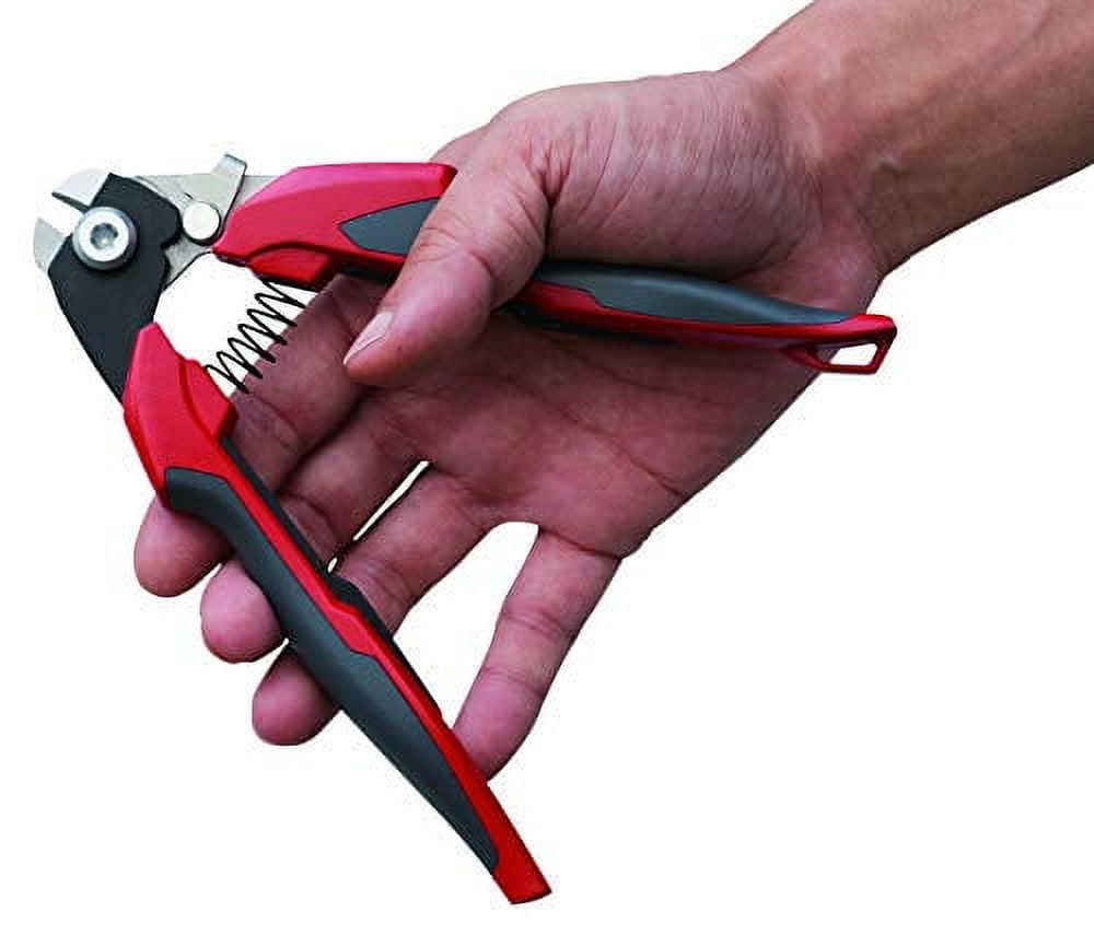 Ascend tools 7 inch wire rope & electrical cable cutter, induction hardened blades, no frayed cuts