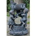 thumbnail image 2 of Northlight 30" Children at the Well Outdoor Patio Garden Water Fountain - Black, 2 of 6