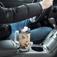 thumbnail image 7 of Monsters Beasts Wolves Waves 40 oz Tumbler with Handle Insulated&nbsp;Travel Mug&nbsp;Lid Straw Leak Proof Steel Vacuum Water Bottles Glasses Fits in Car Cup Holder, 7 of 7