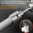 thumbnail image 6 of Fmxomd Integrated Internal & External Pipe Threading Tool, 1/2'' 3/4'' Dies, Pipe Thread Cutting Tool, Electric Drill Compatible PVC Pipe Threader Kit for Home Repair (3/4"), 6 of 9