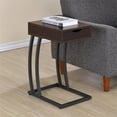 thumbnail image 2 of Coaster Table d'Appoint en Bois avec Tiroirs et Ports de Charge en Cappuccino, 2 of 3