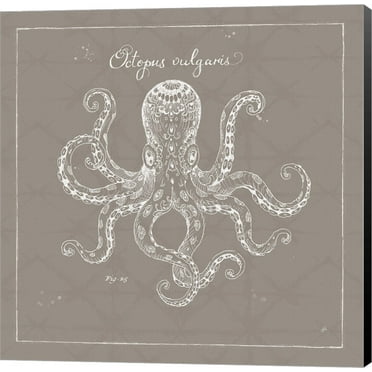 Underwater Life XI Greige by Daphne Brissonnet, Canvas Wall Art