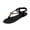 Black, variant on Women's Slippers Versatile Buckle Strap Beaded Flops Plus Size Shoes SpringSummer Style Trendy Comfortable Flat Decorative Outdoor Beach Sandals