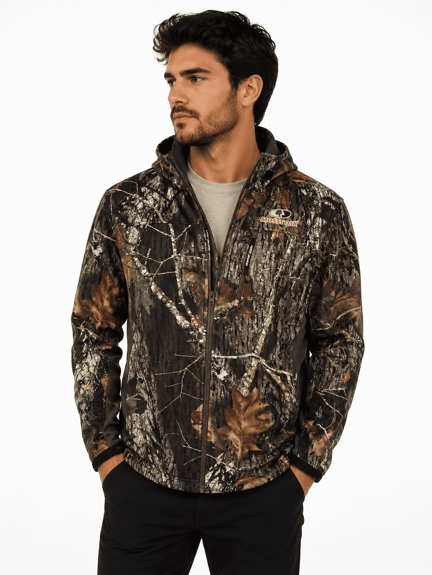 Men’s Mossy Oak New Break Up Wind Ridge Hunting Jacket Size L