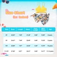 thumbnail image 2 of Usaibhir Girls Swimsuit 3 Piece Bathing Suits Criss Cross Bikini Set with Cover Up Skirts Girls' Swimwear 8-14 Years, 2 of 8