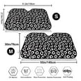 thumbnail image 3 of Haiem Black Leopard Car Windshield Sun Shade - Blocks UV Rays Sun Visor Protector, Sunshade to Keep Your Vehicle Cool, Universal Fit SUV Van Sedan-Small, 3 of 7