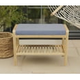 thumbnail image 2 of Eccostyle Bamboo Padded Bench in Natural, 2 of 6