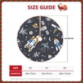 thumbnail image 4 of Bingfone Christmas Tree Skirt Mat Christmas Decoration Interior 48"-Space Cars, 4 of 8