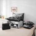 thumbnail image 6 of jejeloiu Cute Butterflies 7-Piece Twin Bedding Sets,Chic Moth Bedding Comforter Set,Sliver Gray Diamond Sheet Sets For Girls,Ultra Soft Home Decor Reversible, 6 of 8