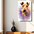 thumbnail image 4 of Lakeland Terrier Canvas Wall Art Famous Oil Paintings Monets Watercolor Dog Canvas Funny Dog Canvas Floral Print Abstract Farmhouse Gallery Aesthetic Room Decor for Bedroom Bathroom, 4 of 6