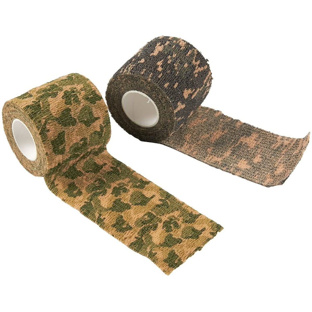 Flashlight Outdoor Photography. Hunting Yoo & Main 12 Roll Camouflage Tape Self Adherent Cohesive Bandage Wrap Rifle Shotgun Camo Wrap Tape Military Camo Stretch Form Bandage for Camping Bicycle 