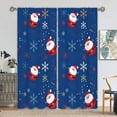 thumbnail image 4 of Goory 2PCS Rideaux de Luxe Décoration à la Maison Longs Rideaux de Noël Rod Fenêtre Rideaux Traitements Chambre Style-E W:41 "x H:91", 4 of 6