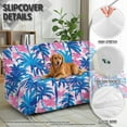 thumbnail image 4 of Xoenoiee Palm Tree Print Recliner Chair Cover High Stretch Jacquard Fabric Recliner Slipcover Waterproof Furniture Protector with Side Pockets, 4 of 7