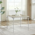 thumbnail image 4 of VECELO 5-piece Folding Table Chair Set, Black Square Table and Set of 4 Chairs, Black, 4 of 7