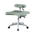 thumbnail image 3 of Silla de meditación Strade Fareast Limited patas cruzadas silla para juegos con cojín grueso oficina hogar dormitorio Verde, 3 of 8