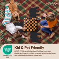 thumbnail image 4 of Design&I 4'x6' Ultra Soft Area Rug, Cabin Wildlife Forest Southwestern Motif Farmhouse Plaid Border Playful None Fluffy Washable Non Shedding for Bedroom Living Room Home Office, 4 of 7