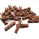 thumbnail image 1 of 50 PCS Chinchetas con Clips de Madera, Chinchetas Duraderas para Tableros de Corcho, Fotos, Oficinas, Hogares - Café, 1 of 5