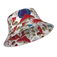 thumbnail image 2 of Kdxio Reflective Bucket Hat - Colorful Mushrooms (2) Print Bucket Hat for Men,Women, 2 of 9
