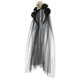 thumbnail image 2 of Black Skull Veil Headband for Halloween Party Costume Gothic Accessories Plastic Cloth Size One Size Fits All, 2 of 4