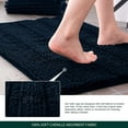 thumbnail image 4 of CHUN YI Anti-slip Bathroom Mat Absorbent Plush Polyester, 17"x47", Navy, 4 of 6