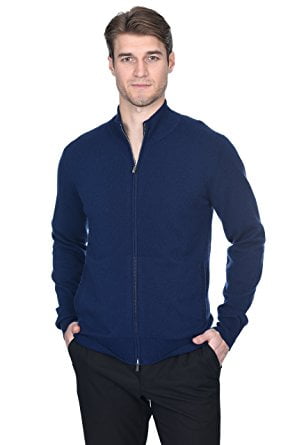 full zip mock neck sweater