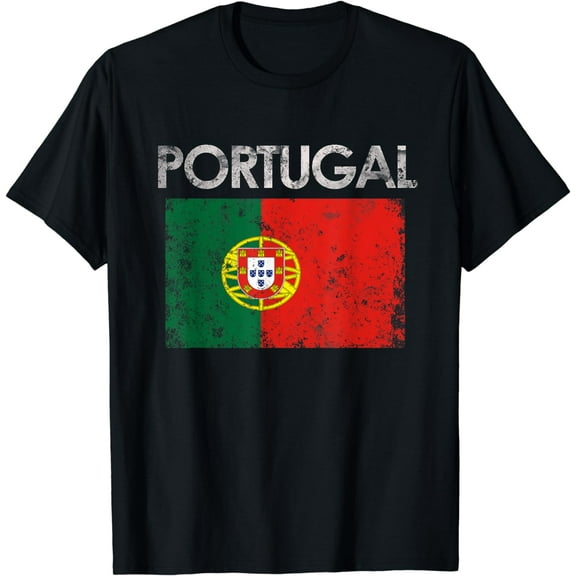 Vintage Portugal Portuguese Flag Pride Gift T-Shirt