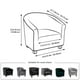 thumbnail image 2 of Sofá Universal, Funda De Sofá De Poliéster De Alta Elasticidad, Funda De Sofá Para Proteger Tus Muebles, Decoración Del Hogar seitruly HA046423-04, 2 of 5