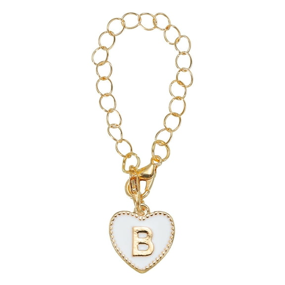 Letter Charm Accessories for Stanley Tumbler Cup, Initial Name ID Letter B Handle Charm, White