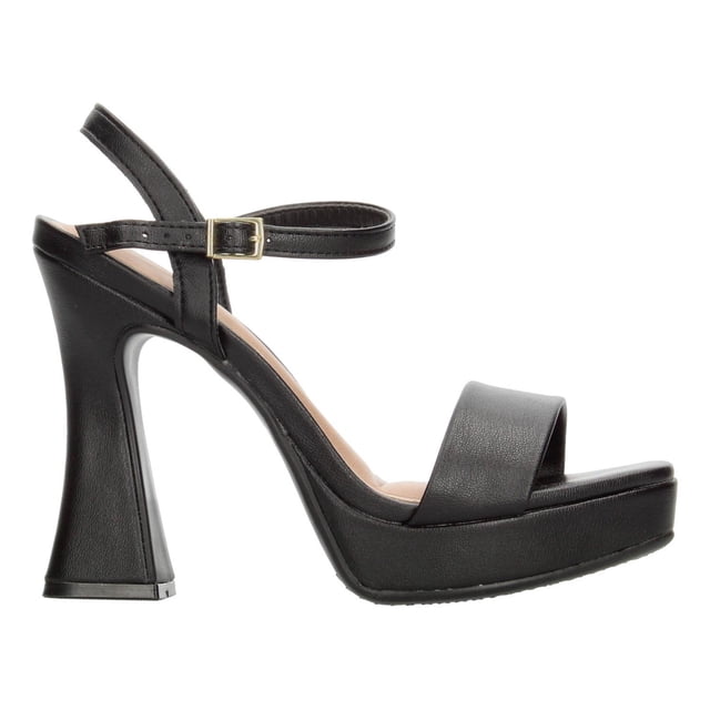 Sandalias Beira Rio Mujer Negro Fiesta Tacón 12.5cm negro 23.5 MX