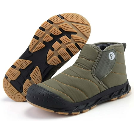 

Winter Snow Ankle Boots Fur Lining Waterproof Outdoor Slip On Booties Sneakers for Women and Men