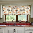 thumbnail image 3 of Yayeee Kitchen Curtains Tier Set of 2 Light Filtering 57"x24" Over Sink Window Panels, Halloween Cute Pumpkins, 3 of 7