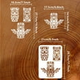 thumbnail image 3 of 1Pc Totem Pole Reusable Painting Stencil Drawing Template for Wood Canvas Fabric Clothing DIY Crafts 8.3x11.7inch, 3 of 9