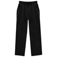 thumbnail image 4 of Qopobobo Girl Casual Pants Sweat Pants For Girls Girls School Uniform Jogger Pants,Waistband with Drawstring Closure,Stretch Performance Fabric Black,9-10 Years, 4 of 4