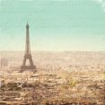 thumbnail image 2 of Eiffel Landscape Letter Blue II Poster Print by Sue Schlabach (12 x 12), 2 of 2