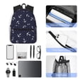 thumbnail image 6 of Lsque Anchor Classic Casual Backpack - Large Capacity Water-Resistant Backpack for School, Work, Travel, and Outdoor Activities, 6 of 8