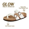 thumbnail image 4 of CozyNest GLOW Adjustable Slide Sandals for Women and Men Cork Footed Arch Supported for Summer Indoor and Outdoor, 4 of 7