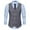 Dark Gray, variant on Pisexur Mens Formal Suit Business Dress Vest Slim Fit Sleeveless Suit Vest Double Breasted Plaid Business Formal Wedding Dress Waistcoat