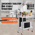 thumbnail image 2 of Premium 12" X 30" Kitchen Work Table With Wheels Commercial Kitchen Restaurant Table, 2 of 9