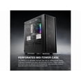 thumbnail image 2 of Rosewill ATX Mid Tower Gaming Computer PC Case with Side Tempered Glass, Preinstalled 4 x 120mm PWM Fans, Support Up to 6 x 120mm Fans, 360mm AIO/Radiator, 340mm GPU/VGA, 160mm CPU Air Cooler, 2 of 7