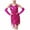 Hot Pink, variant on Lovskoo 2024 Women's Sequins Tassel Latin Dance Dress Sparkly Spaghetti Strap Backless Sleeveless V-Neck Dress Black