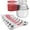 Red, variant on Magnetic Measuring Cups and Spoons Set, Heavy Duty 304 Stainless Steel, Double Measurement Markings, 16-Piece Set with Leveler, Perfect for Dry and Liquid Ingredients, Kitchen Baking Tools, Black