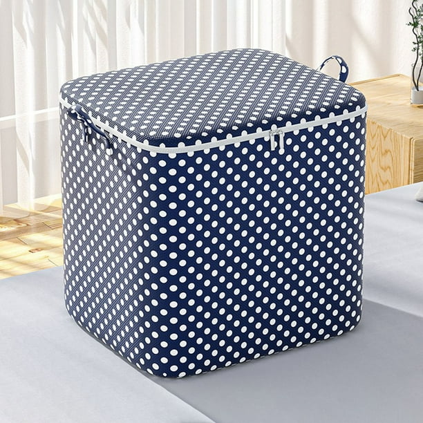 Bolsa de almacenamiento grande para ropa y mantas | Organizador de armario portátil con doble cremallera