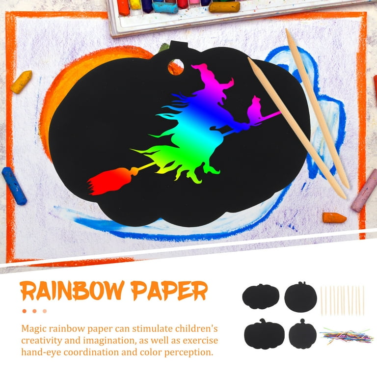  Mocoosy 140PCS Rainbow Scratch Paper Set, Magic