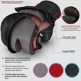 thumbnail image 3 of Guantes de artes marciales mixtas RDX Noir Maya Hide para entrenamiento, color negro, 3 of 7