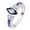 Purple, variant on Rings for Women Diamond Zircon Alloy Colorful Purple Diamond Ring Ladies Party Party Ring Gift for Women